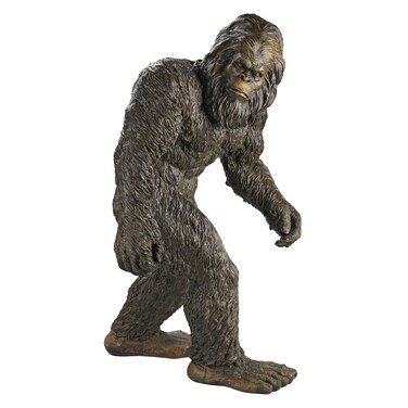Design Toscano Bigfoot the Yei Indoor/Outdoor Garden Statue Cryptid Sculpture, Large, 28 Inch Tall, Cast Stone Resin, Brown Finish