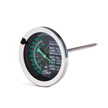 CDN ProAccurate Oven Thermometer, 2" Dial-Black