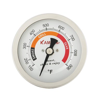 Grill Temperature Gauge for Green Egg 150-900&deg;F Waterproof 3 1/4" Large Face Stainless Steel Cooking Thermometer for Barbecue Charcoal Grill Kamado Replacement Accessories