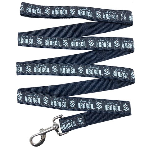 Dog Leash - CAT Leash - PET Leash: The New Coolest NHL Seattle Kraken PET Leashes with The Hockey Team Name &amp; Logo, Size: Large - Best Fashionable Heavy-Duty Dog LEASHES &amp; CAT LEASHES