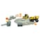 CAT Construction Toys, Dig N' Build Concrete Playset with 10 Oz of Compound, 2 Little Machine Vehicles, Ages 3+
