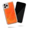 SteepLab Flowing Neon Sand Liquid iPhone 11 Pro Case (2019, 5.8") - Full Body Protection with Raised Bezel - Orange Soda