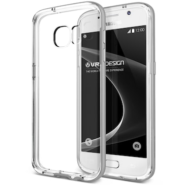 Galaxy S7 Case, VRS Design [Crystal Bumper][Satin Silver] - [Clear Cover][Military Grade Protection] For Samsung S7