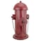 Design Toscano Fire Hydrant Statue Puppy Pee Post and Pet Storage Container, Indoor/Outdoor, Medium 18 Inch Tall, Metal, Rustic Red Paint