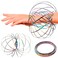 Flow Ring Spinner Ring Arm Toy - Sensory Rings Fidget Bracelet Geometric Sensory Spring Toy Magic Flow Bracelet Fidget Flow Bracelet Flow Rings Fidget Toy - Arm Fidget Spinner Kinetic Toys Magic Rings