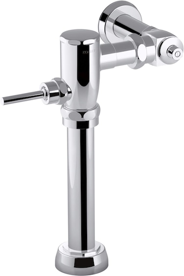 Kohler K-76321-CP PRIMME Manual flushometer Valve for 1.28 gpf toiletPOLISHED Chrome