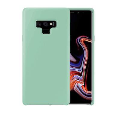 Liquid Silicone Phone Case for Samsung Galaxy Note 9 N960 N960U 6.4"/Shockproof/Gel Rubber/Cover Case Drop Protection Gem Green