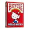 Bicycle Hello Kitty Playing Cards, Limited Edition Hello Kitty 50th Anniversary, 1 Deck