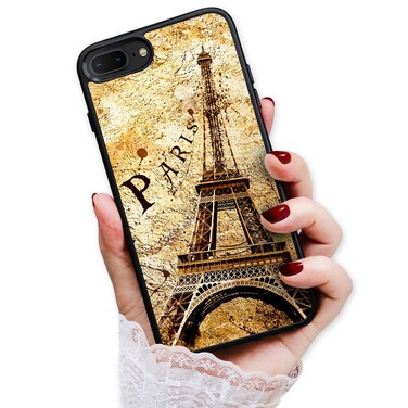 for iPhone 6 Plus, iPhone 6S Plus, Art Design Soft Back Case Phone Cover, HOT12033 Eiffel Tower Paris 12033