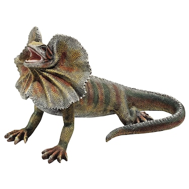 Design Toscano JQ4518 Frill-Necked Lizard Statue, Single,Full Color