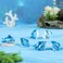 TPEDDII Sharks Figurines for Miniature Fairy Garden Accessories - Adorable Set of Mini Sharks for Outdoor Decor and DIY Fairy Gardens