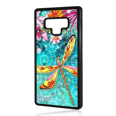 (for Samsung Note 9, Galaxy Note 9) Durable Protective Soft Back Case Phone Cover - A11355 Dragonfly Art
