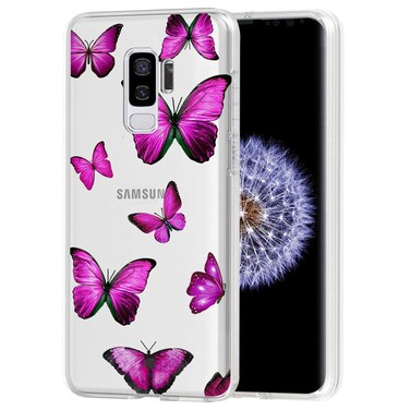 Vokuha Case for Galaxy S9 Plus Case, for Samsung S9 Plus Case for Girls Women, Cute Clear Slim Shockproof Pattern Soft TPU Rubber Back Phone Protective Cover Cases for Samsung Galaxy S9 Plus Butterfly