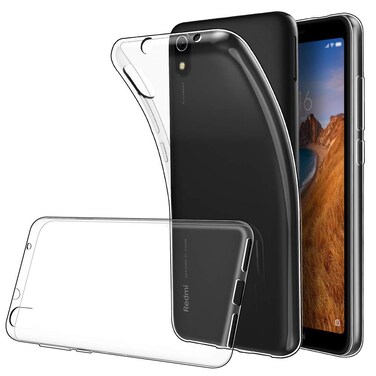 LuluMain Soft TPU Transparent Fit Protector Case for Xiaomi Redmi 7A, Anti Slip, Scratch Resistant