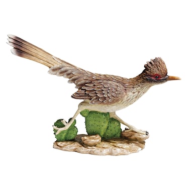 Design Toscano QM927572 Great Roadrunner Statue (Set of 2),Full Color