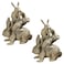 Design Toscano Bunched Bunnies Cast Iron Statue, Bronze