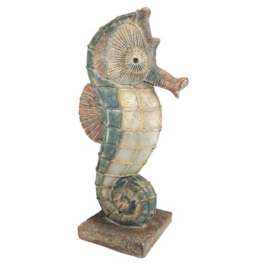Design Toscano Sea Biscuit Seahorse Marine Fish Statue, Large, 25 Inch, Resin, Full Color Finish