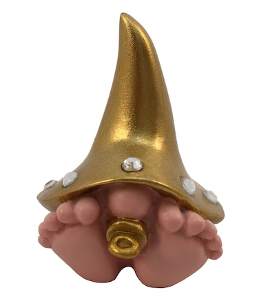 Baby Diva The Giant Golden Baby Gnome for The Enchanted Gnome and Fairy Garden (6 Inches Tall) Gold
