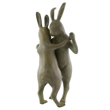 SPI First Dance Garden Sculpture Rabbit Couple
