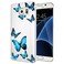 Vavies Case for Galaxy S7, Samsung S7 Case for Girls Women, Slim Shockproof Clear Pattern Soft Flexible TPU Back Phone Protective Cover Cases for Samsung Galaxy S7 (Blue Butterfly)