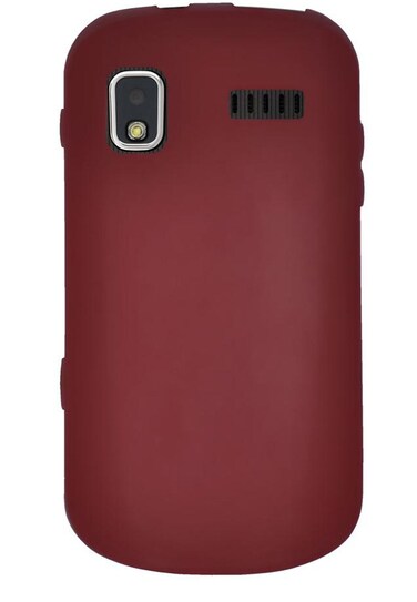 Amzer Silicone Skin Jelly Case for Samsung Focus I917 - Maroon Red