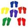 GSi Feet Spot Markers Set of 6 Pairs Non-Toxic Non-Slip in Assorted Colours for Kids Education and Learning