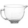 MOLIGOU Glass Mixing Bowl Compatible for 4.5 and 5 Quart Tilt-head Stand Mixers, 5 Quart Glass Mixer Bowl