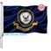 US Navy Emblem Flag Double Sided 5x8 Outdoor- Heavy Duty Navy Naval Military Flags -United State Navy Flags Banner 5x8 with 2 Brass Grommets 4 Rows Stitched