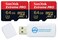 SanDisk 64GB Extreme Pro Micro SD Memory Card (2) Works with GoPro Action Camera Hero 12 Black (SDSQXCU-064G-GN6MA) U3 V30 Bundle with (1) Everything But Stromboli MicroSDXC &amp; SD Card Reader