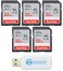 SanDisk 32 GB Class 10 SD HC Ultra Flash Memory Card - 5 Pack (SDSDUN4-032G-GN6IN) Bundle with Everything But Stromboli MicroSD &amp; SD Card Reader