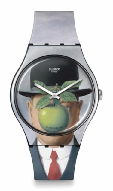 Swatch New Gent LE FILS DE L'Homme by Rene Magritte Quartz Watch
