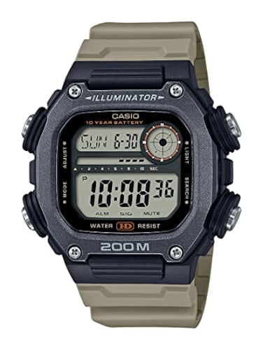 Casio Men's Quartz 10-Year Battery 200M Water Resistant Extra Long Band Watch DW-291HX-5AV