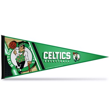 Rico Industries NBA Basketball Boston Celtics Primary 12" x 30" Felt Wall D&eacute;cor Pennant - Great for Home/Bed Room/Man Cave D&eacute;cor