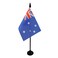 Australia Table Flag 4'' x 6'' - Australian Desk Flag 15 x 10 cm - Black plastic stick and base - AZ FLAG
