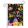 X1zuue Happy Birthday Garden Flag Burlap Yard Signs Vertical Double Sided Readable Birthday Cake Banner House Flags Poster Party Decorations Supplies for Indoor Outdoor Lawn 12.4 x 18.2 Inch