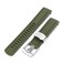 20mm Crafter Blue Rubber Watch Band compatible with Seiko Sumo SBDC001, Military Green