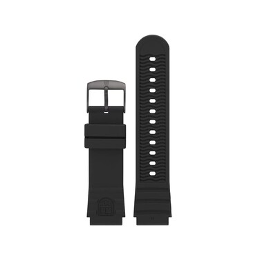Luminox - Watch Strap FPX.2201.20B.1.K - 22mm Black PU Watch Band with Stainless Steel Buckle - Watch Straps for Men for 0320 0321 0325 - Replacement Watchbands for Mens Watches, Black, 22mmm, strap