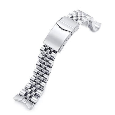 MiLTAT 22mm Angus-J Louis Watch Band compatible with Orient Triton, Brushed V-Clasp
