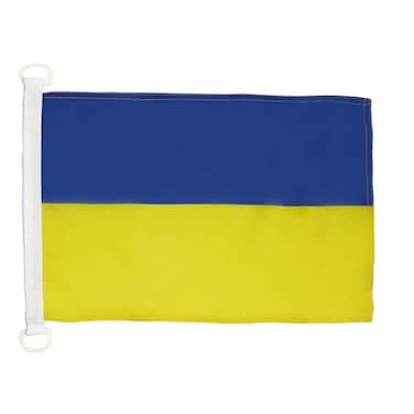 Ukraine NAUTICAL Flag 18'' x 12'' - Ukrainian flags 30 x 45 cm - Banner 12x18 in for boat - AZ FLAG