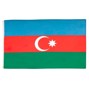 AZ FLAG - Azerbaijan Flag - 2x3 Ft - 100D Polyester Azerbaijani Banner with Two Metal Grommets - Fade Resistant - Vivid Colors - 2' x 3' Feet - 90x60 Cm