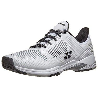 YONEX Men's Power Cushion Sonicage 2 Wide Tennis Shoes, White (US Size 8.5)