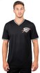 Ultra Game NBA Oklahoma City Thunder Mens Jersey V-Neck Mesh Short Sleeve Tee Shirt, Black, XX-Large