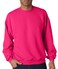 Jerzees Adult 8 oz. NuBlend&reg; Fleece Crew L CYBER PINK