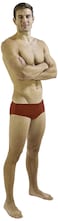 FINIS Men's Standard Aqua Short Solid Red 26