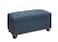 Convenience Concepts Designs4Comfort 7th Avenue Storage Ottoman, Dark Blue Fabric