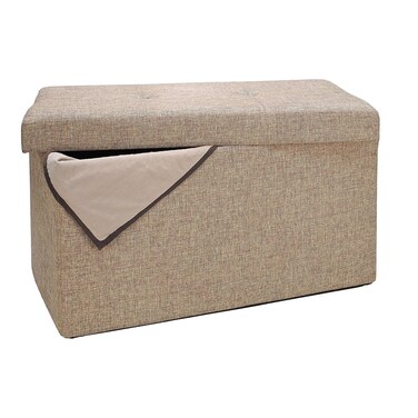 Simplify Polypropylene Storage Ottoman, Natural (F-0637-NATURAL)