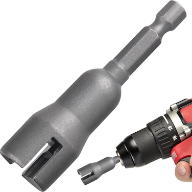 CustomyLife Power Wing Nut Driver, Steel Wing Nut Drill Bit Socket Wrench Tool Set, 1/4" Hex Shank for Panel Nuts, Screws Eye, C Hook Bolt, Q-Hanger
