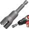 CustomyLife Power Wing Nut Driver, Steel Wing Nut Drill Bit Socket Wrench Tool Set, 1/4" Hex Shank for Panel Nuts, Screws Eye, C Hook Bolt, Q-Hanger