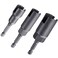 SmallCat 3 PCS Large Slotted Hurricane Wingnut Driver, 1/4" Hex Shank Wingnut Driver Bit for Panel Wing Nuts, Power Wing Nut Socket Drill Bit for Panel Nuts Screws Eye C Hook Bolt - 3 Sizes