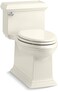 KOHLER K-6424-96 Memoirs Classic Comfort Height Skirted One-Piece Compact Elongated 1.28 GPF Toilet with AquaPiston Flush Technology and Left-Hand Trip Lever, Biscuit